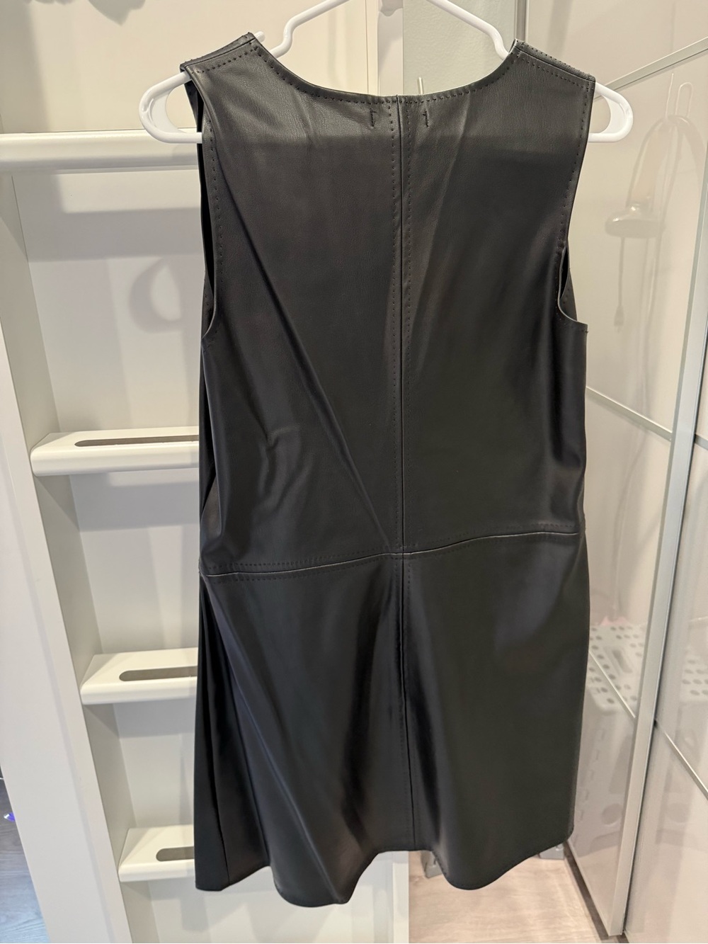 Max Studio Black Faux-Leather Dress - Picture 2 of 3